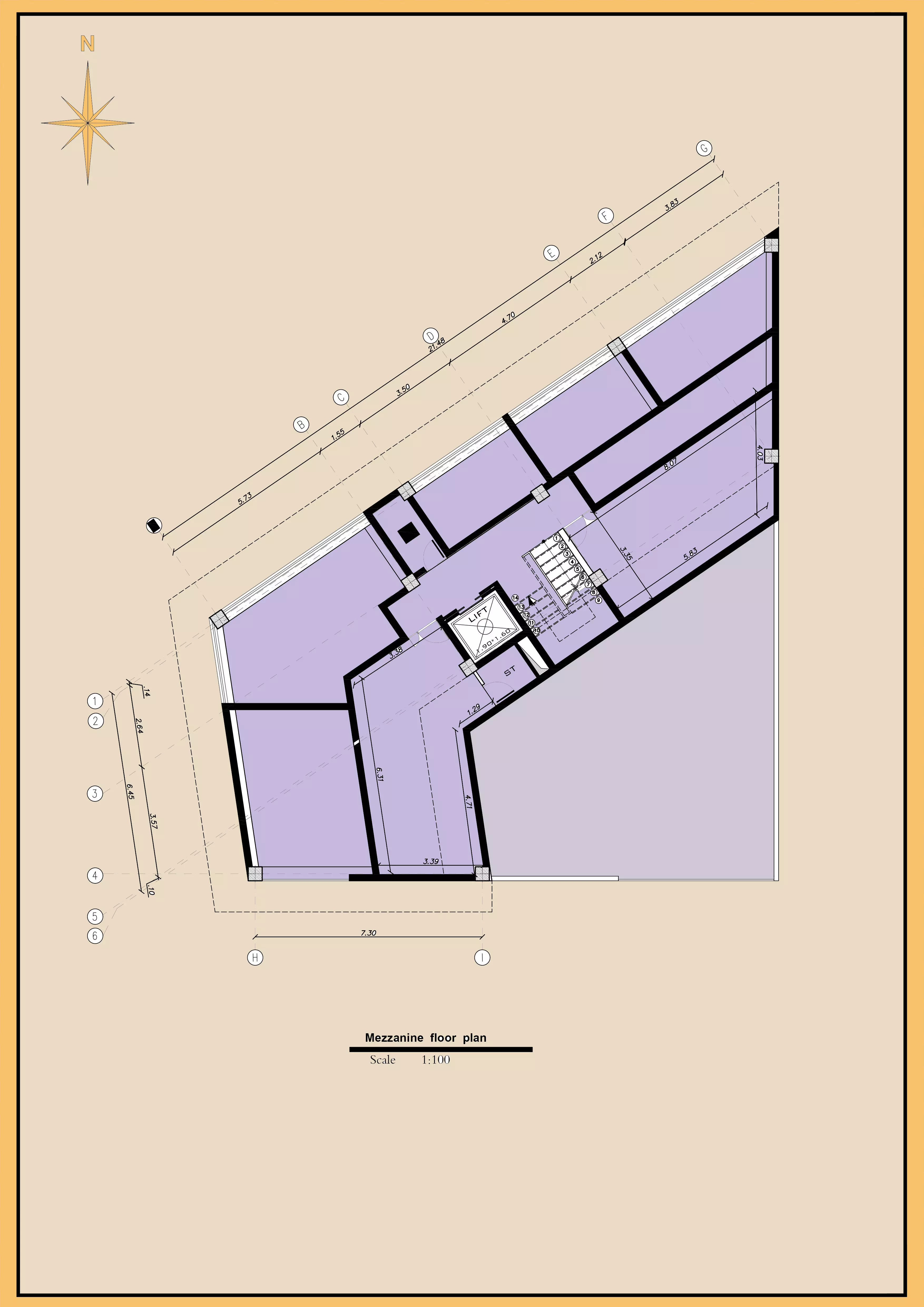 Modern Mixed Use Building Architectural Plans  3D model_2
