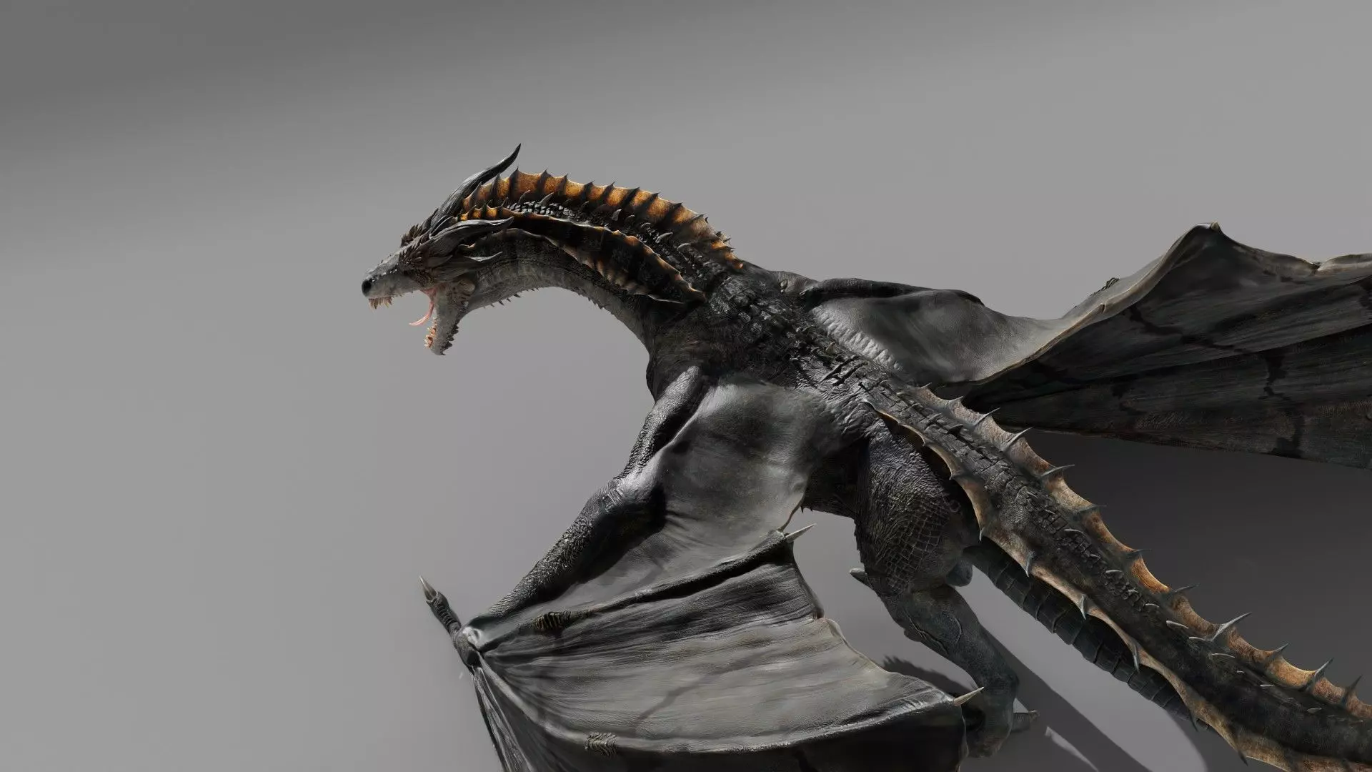 Ymirak - Rigged Dragon 3D model_6