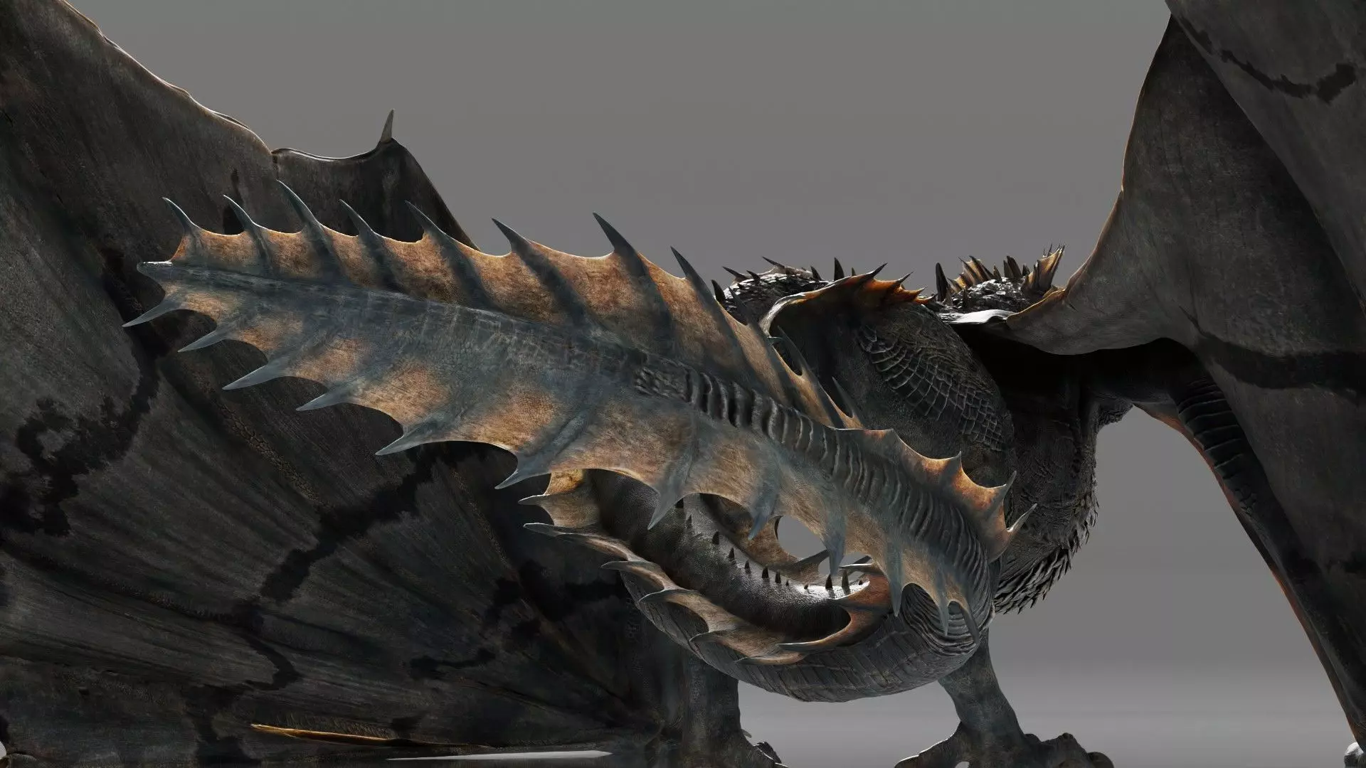 Ymirak - Rigged Dragon 3D model_12