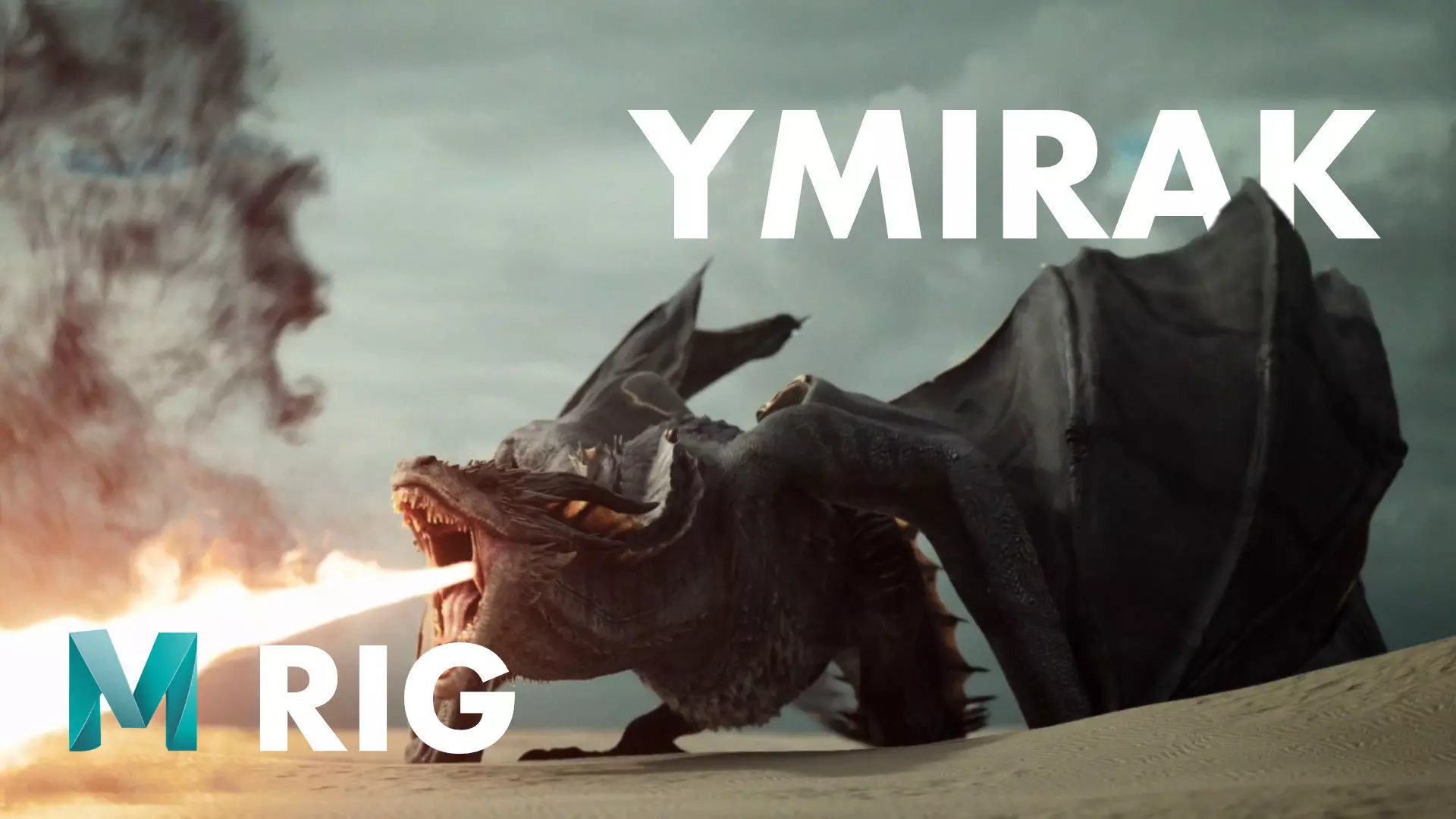 Ymirak - Rigged Dragon - Maya 3D model