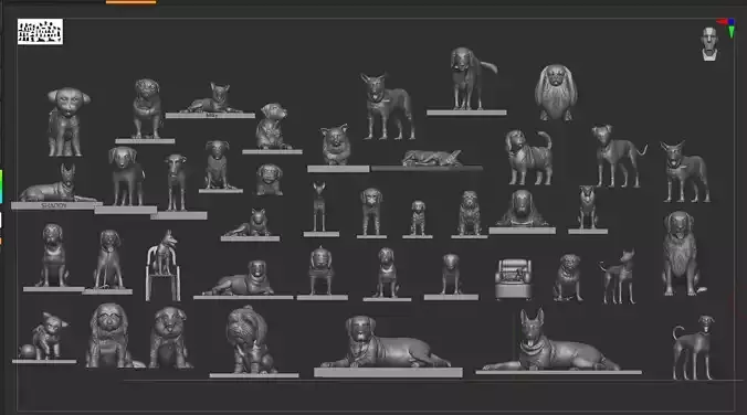 Ultimate Dog 3D Model Collection 42 Printable Dog Sculptures  3D print model