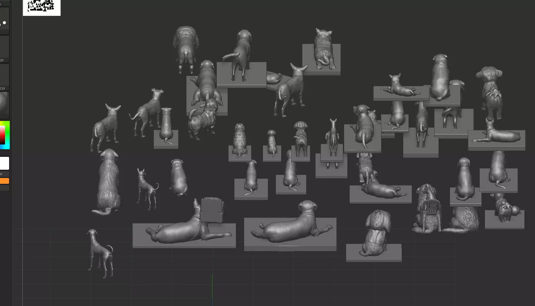 Ultimate Dog 3D Model Collection 42 Printable Dog Sculptures  3D print model_17