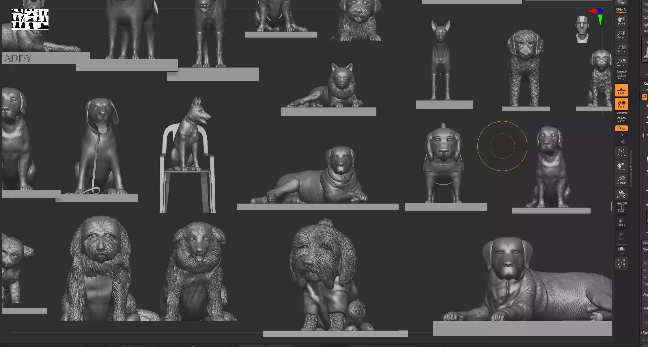 Ultimate Dog 3D Model Collection 42 Printable Dog Sculptures  3D print model_24