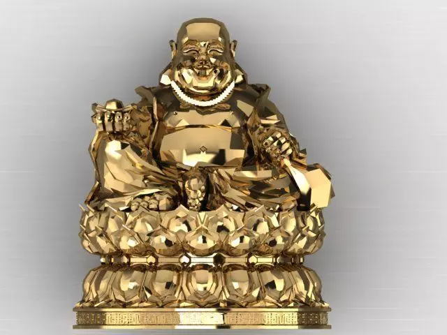  The Buddha of Joy and Good Fortune 3D print model_2