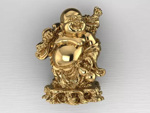 The Buddha of Joy and Good Fortune 3D print model_2
