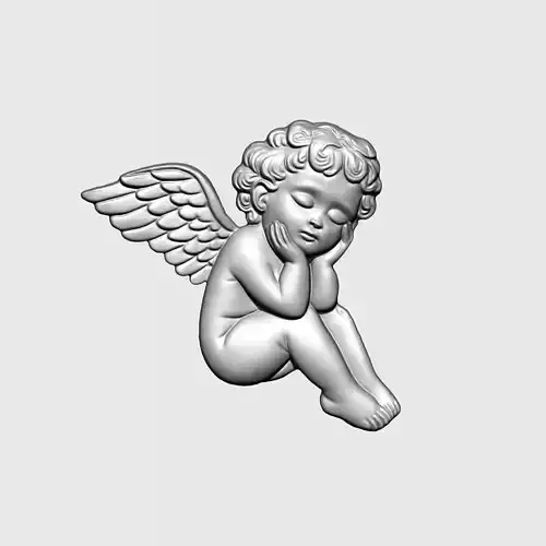 Baby Angel Pendant 03 3D print model