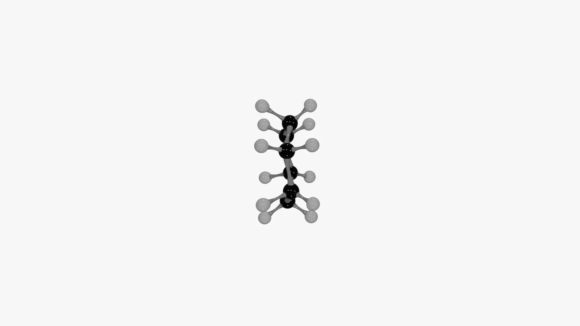 Cyclohexane Molecule Low-poly 3D model_7