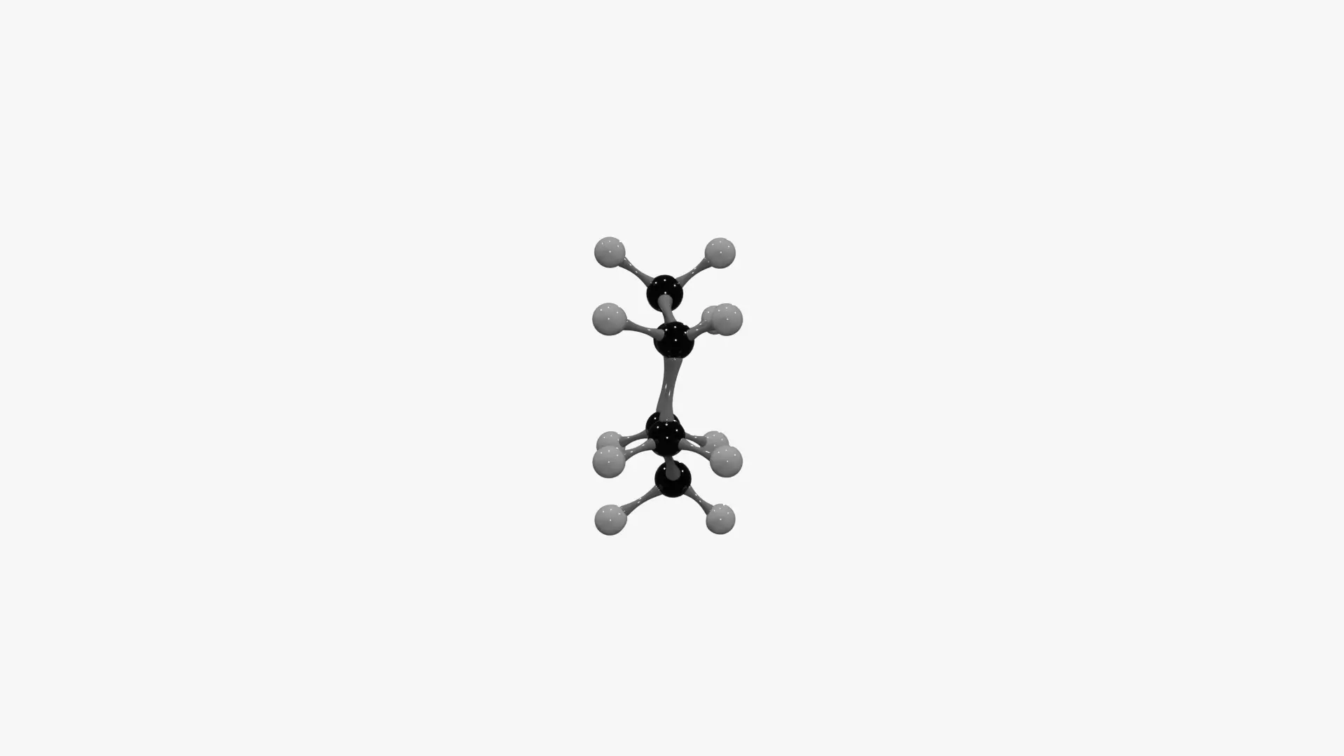 Cyclohexane Molecule Low-poly 3D model_6