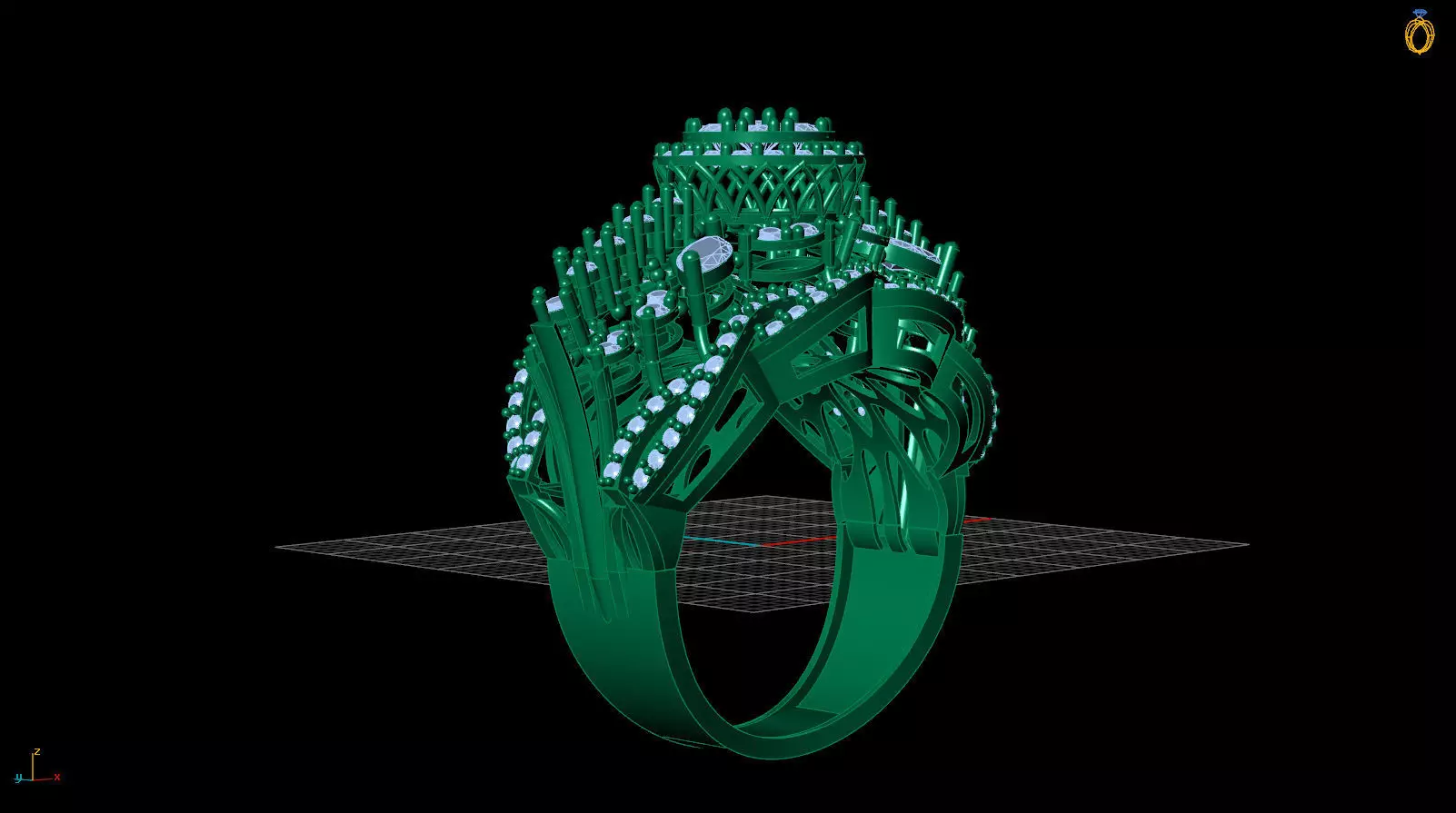 special ring 3D print model_2