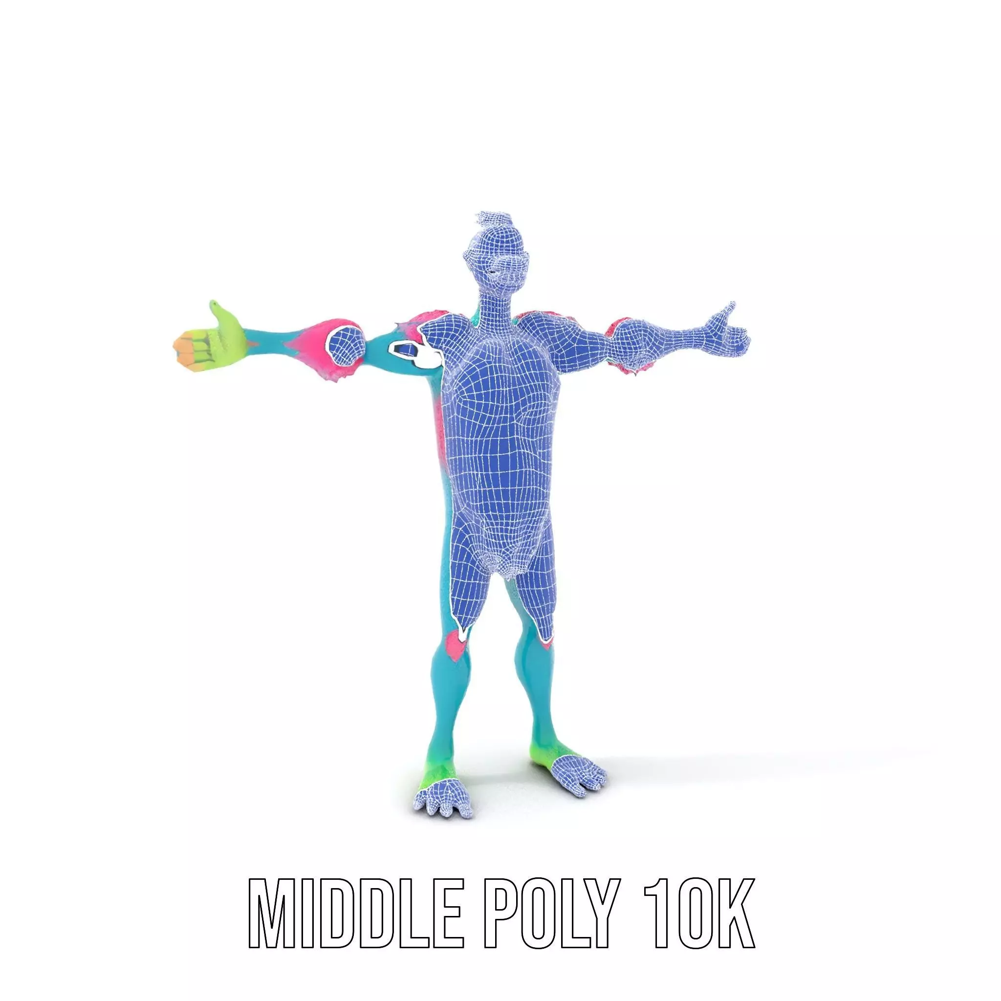 Colorful Cartoon Monster Character Model Pack Low-poly 3D model_18