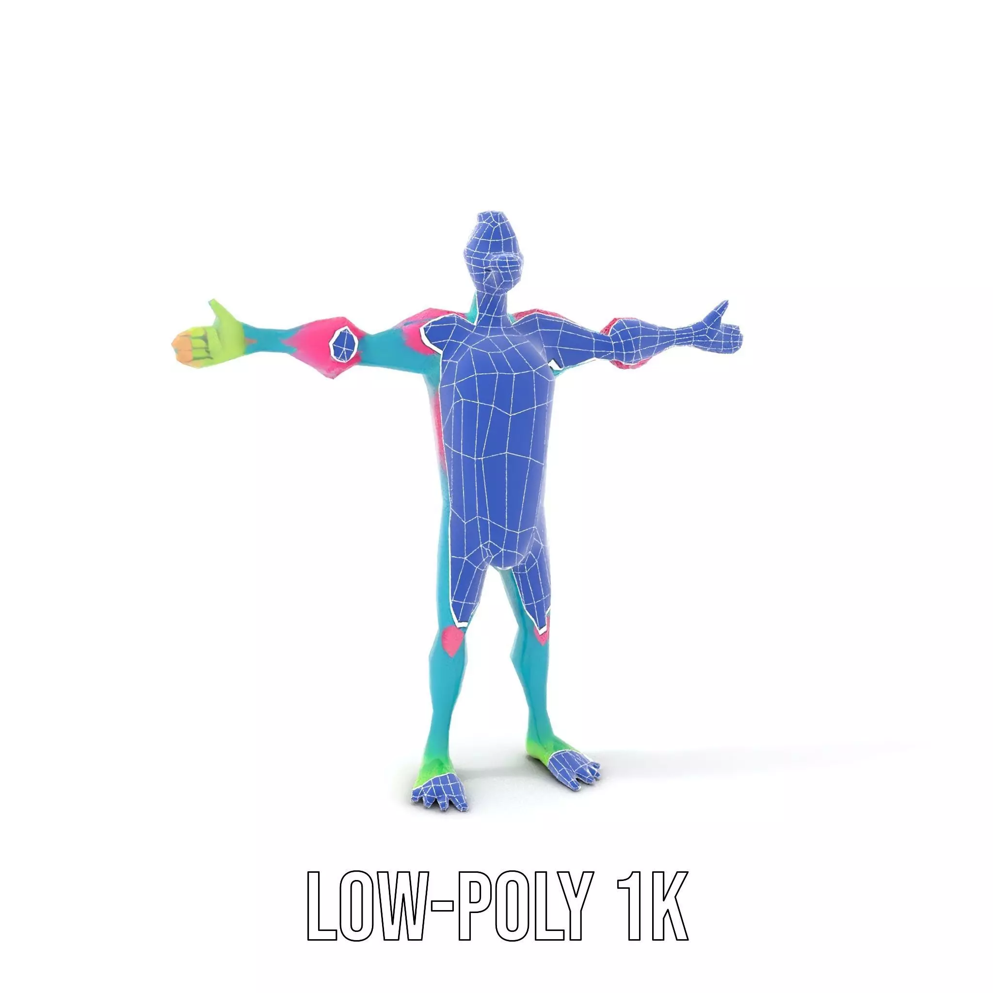 Colorful Cartoon Monster Character Model Pack Low-poly 3D model_19