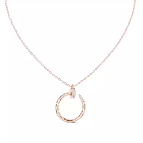 Round Ring With Diamond Women Pendant Necklace 3dm STL Video 3D print model
