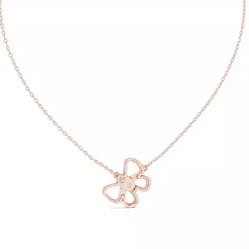 Round Diamond Butterfly Women Pendant Necklace 3dm STL Video 3D print model