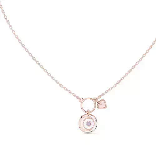 Eye Shape Women Pendant Necklace 3dm STL Video 3D print model