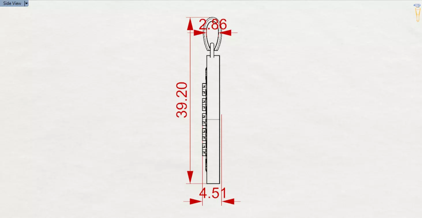 White Gold and Gemstones Checkerboard STL Pendant Model jp0069 3D print model_25