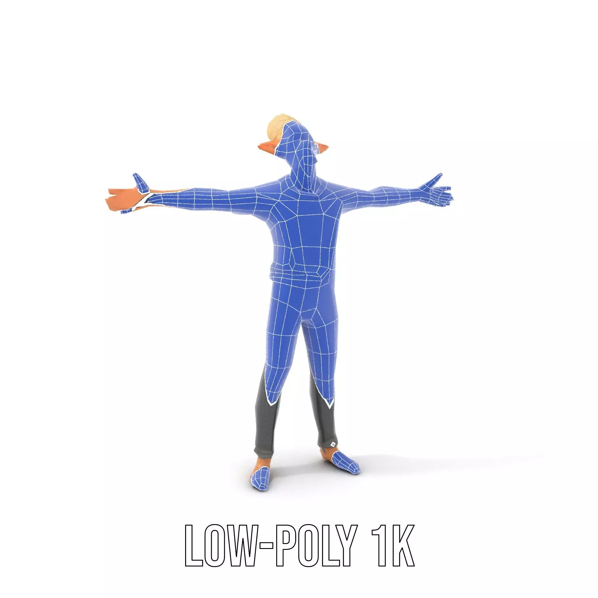 Elflike Character Model Pack with Highly Detailed Features Low-poly 3D model_22