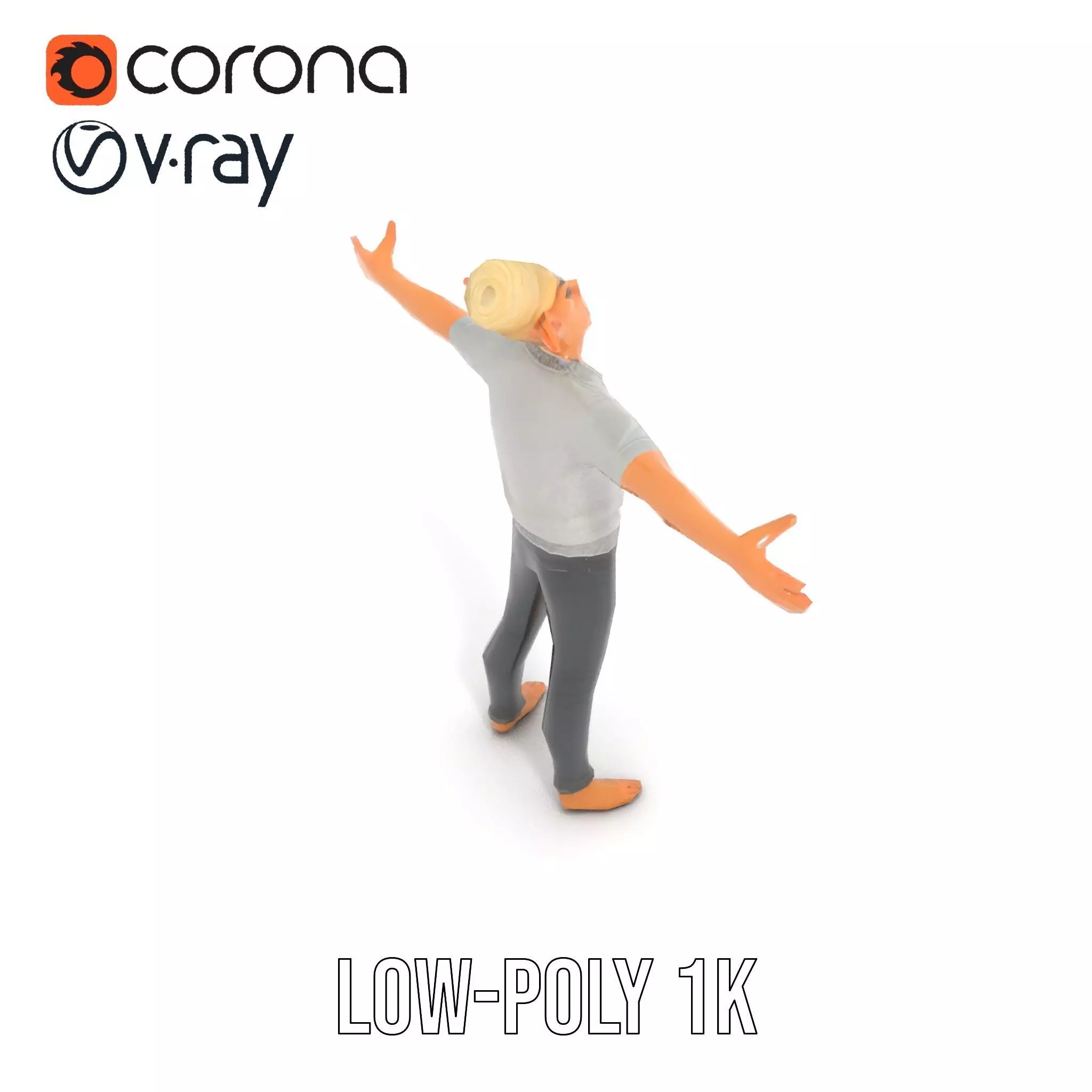 Elflike Character Model Pack with Highly Detailed Features Low-poly 3D model_7