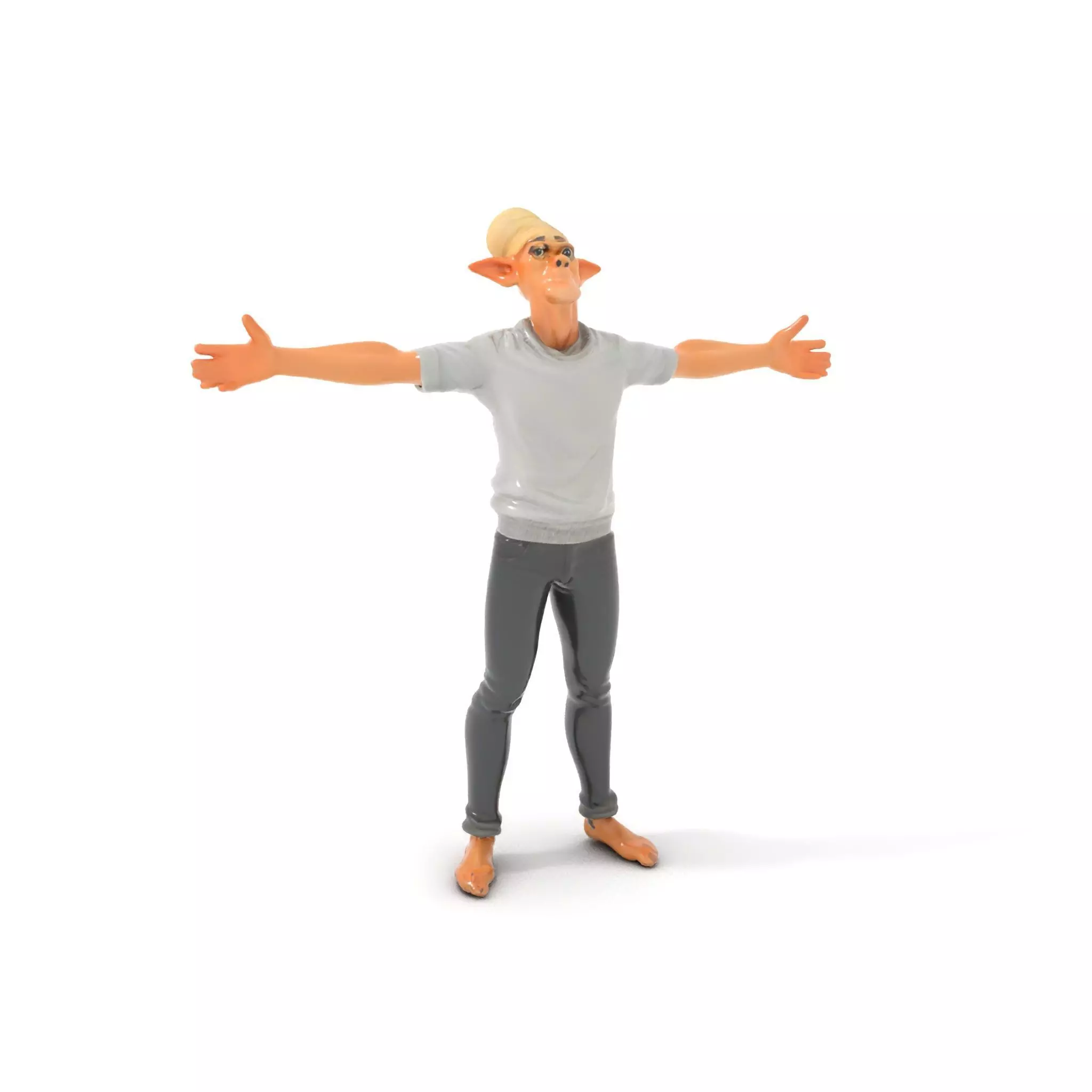 Elflike Character Model Pack with Highly Detailed Features Low-poly 3D model_0