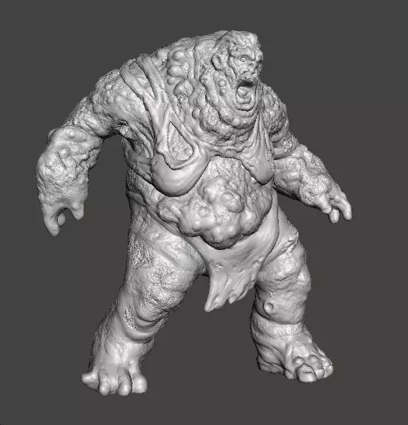 FEMALE TANK ABOMINATION ZOMBIE MODEL FIGURE FANTASY HORROR RPG 3D print model_4