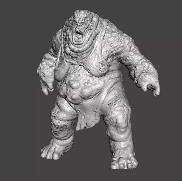 FEMALE TANK ABOMINATION ZOMBIE MODEL FIGURE FANTASY HORROR RPG 3D print model_2