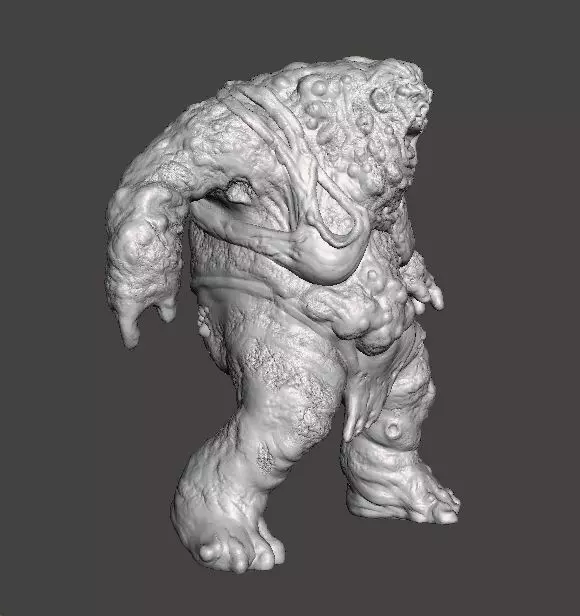 FEMALE TANK ABOMINATION ZOMBIE MODEL FIGURE FANTASY HORROR RPG 3D print model_5