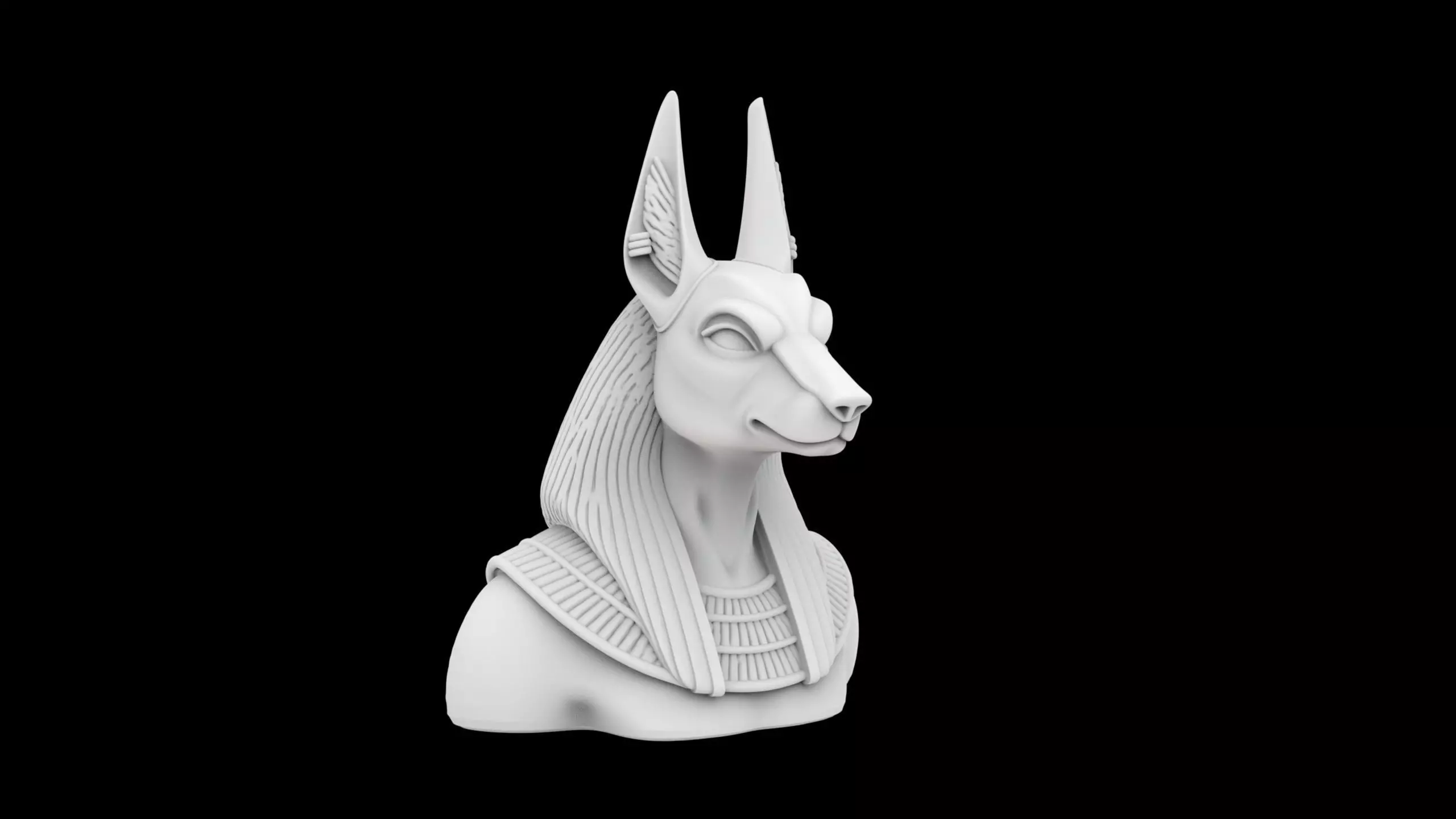 Anubis Bust 3D Print Model 3D print model