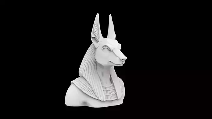 Anubis Bust 3D Print Model