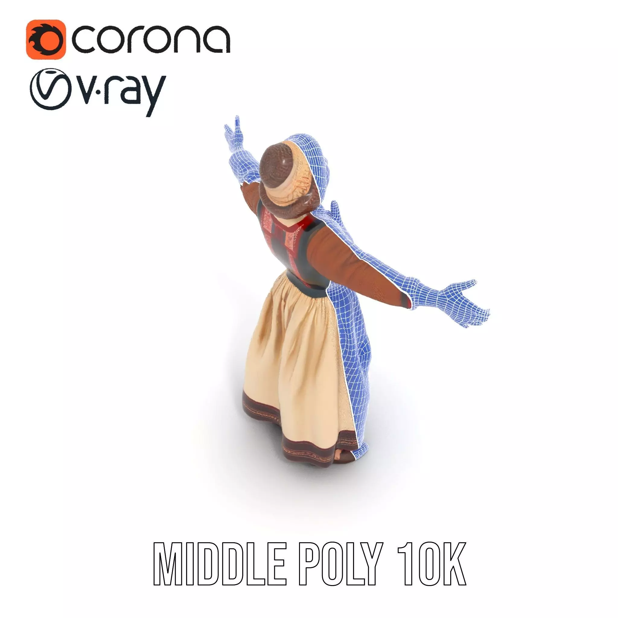 Traditional Scandinavian Attire Character Model Pack Low-poly 3D model_24