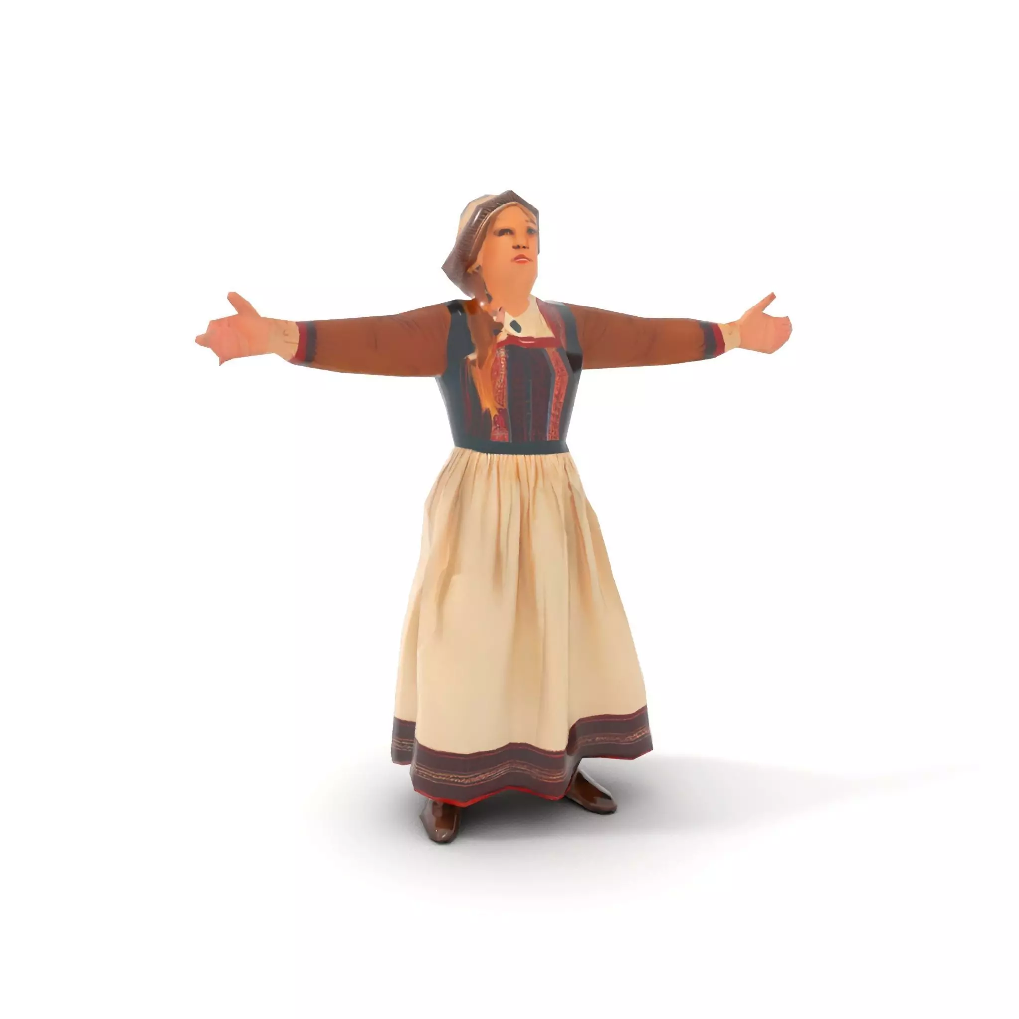 Traditional Scandinavian Attire Character Model Pack Low-poly 3D model_16