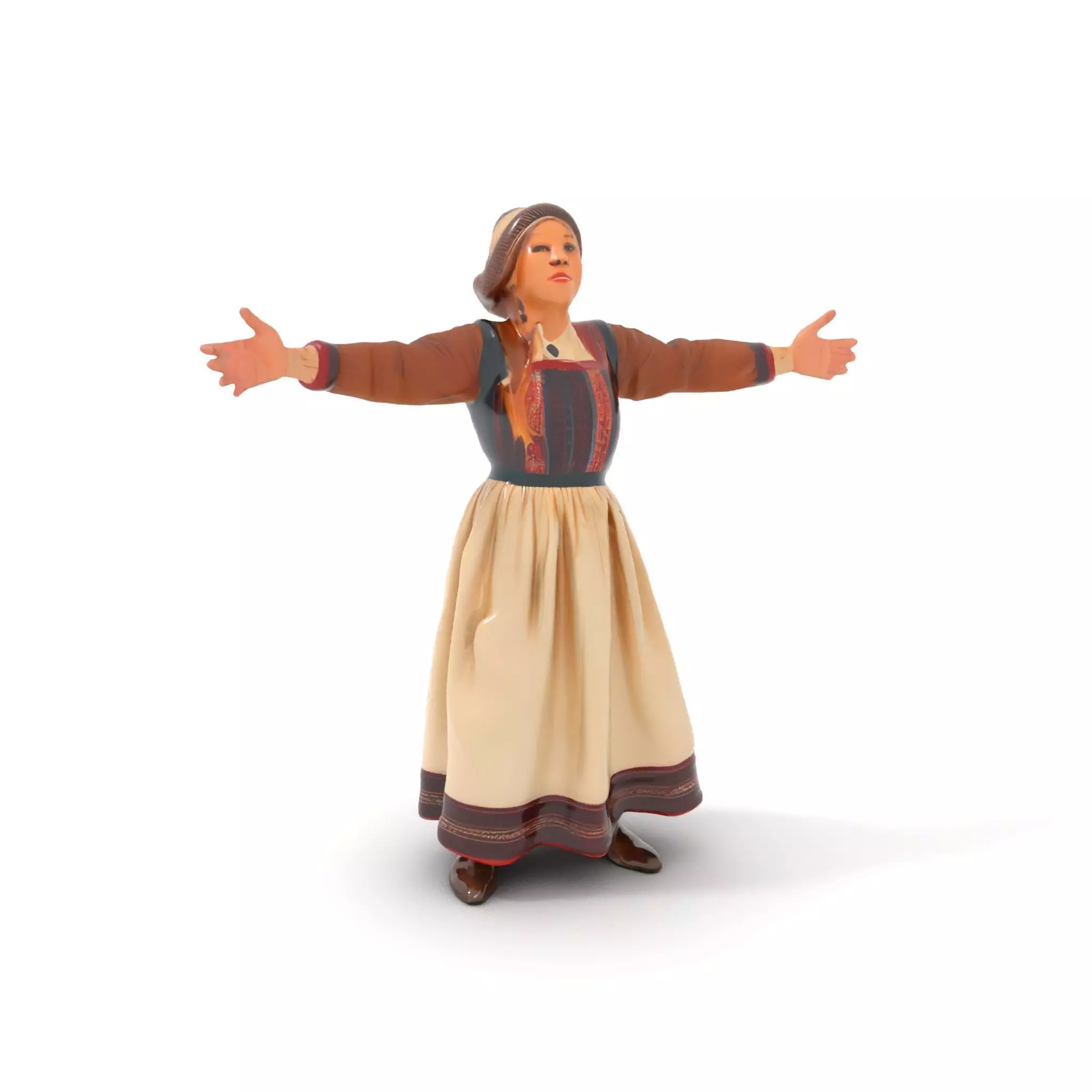 Traditional Scandinavian Attire Character Model Pack Low-poly 3D model_0