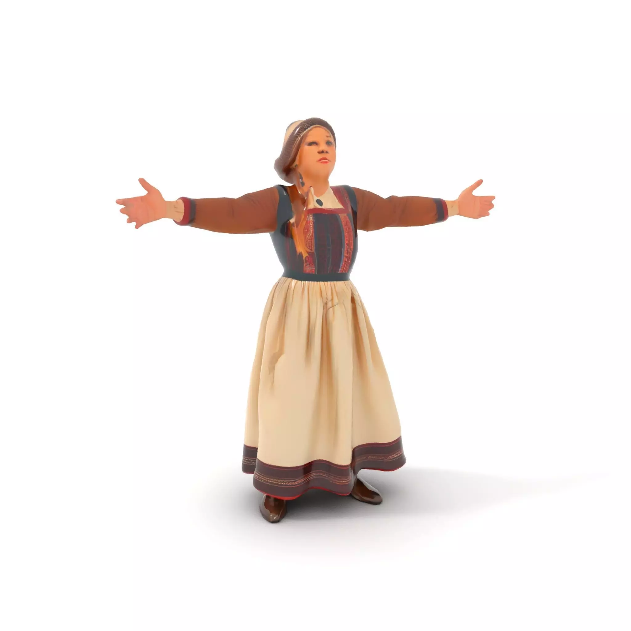 Traditional Scandinavian Attire Character Model Pack Low-poly 3D model_6