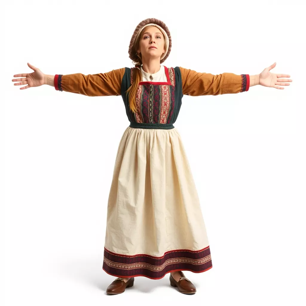 Traditional Scandinavian Attire Character Model Pack Low-poly 3D model_2