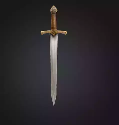 Sword Excalibur Echo Low-poly 3D model