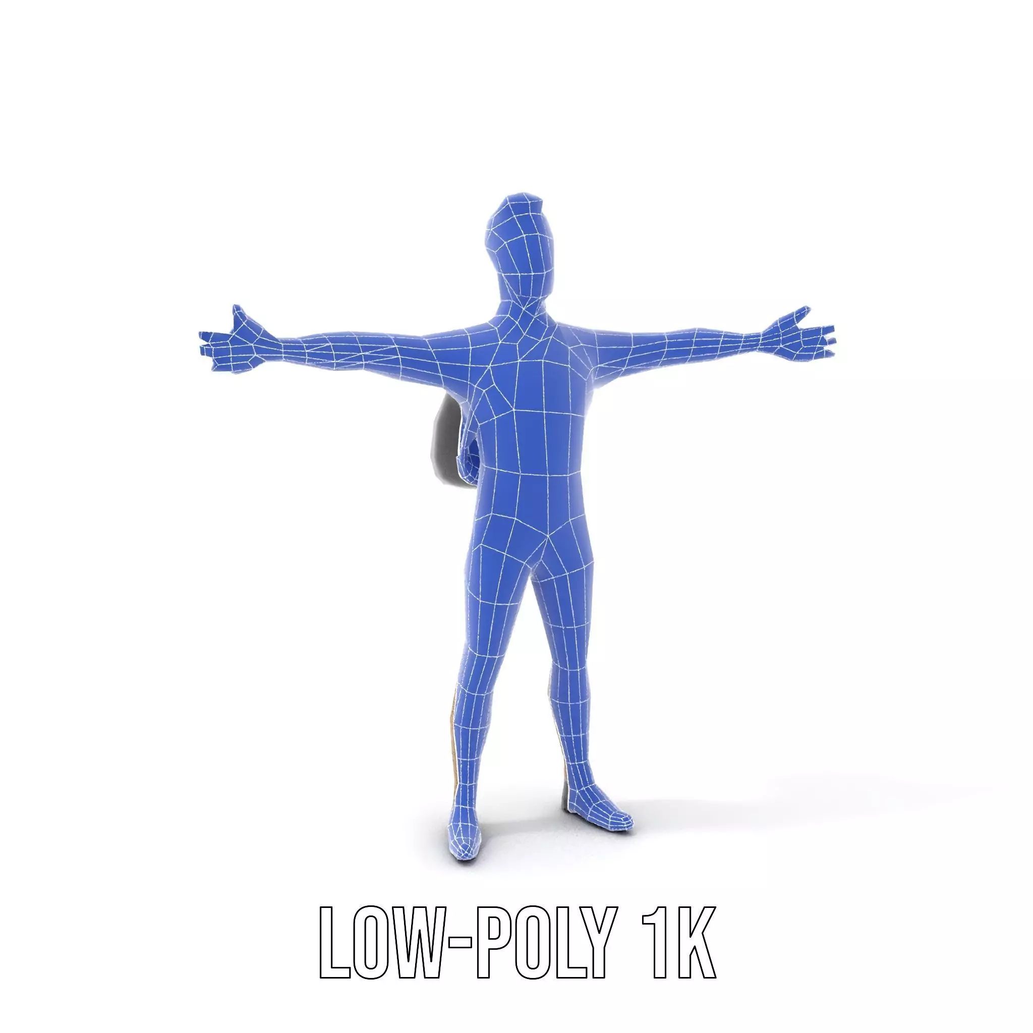 Casual Male Character with Floral Shirt Model Pack Low-poly 3D model_17