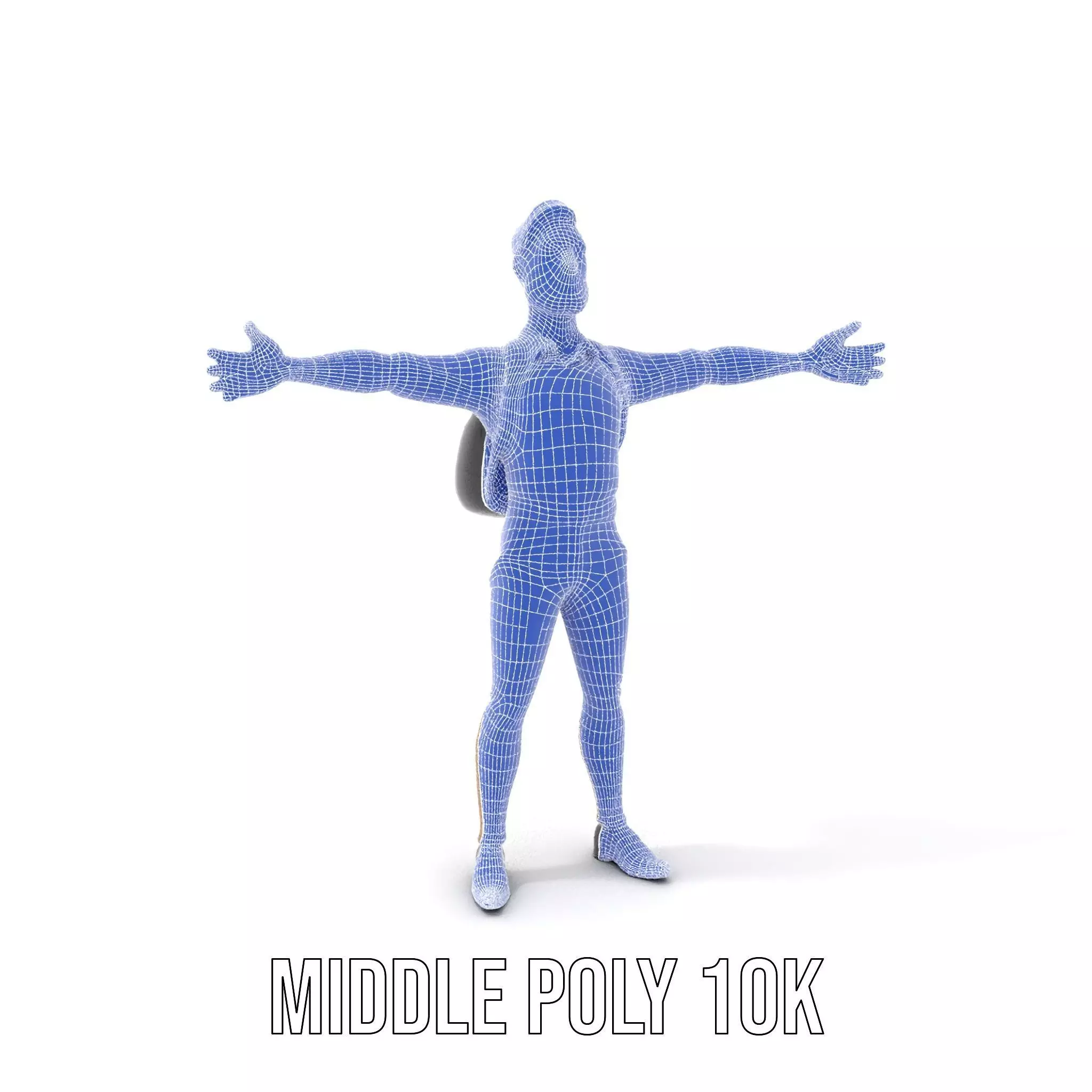 Casual Male Character with Floral Shirt Model Pack Low-poly 3D model_13