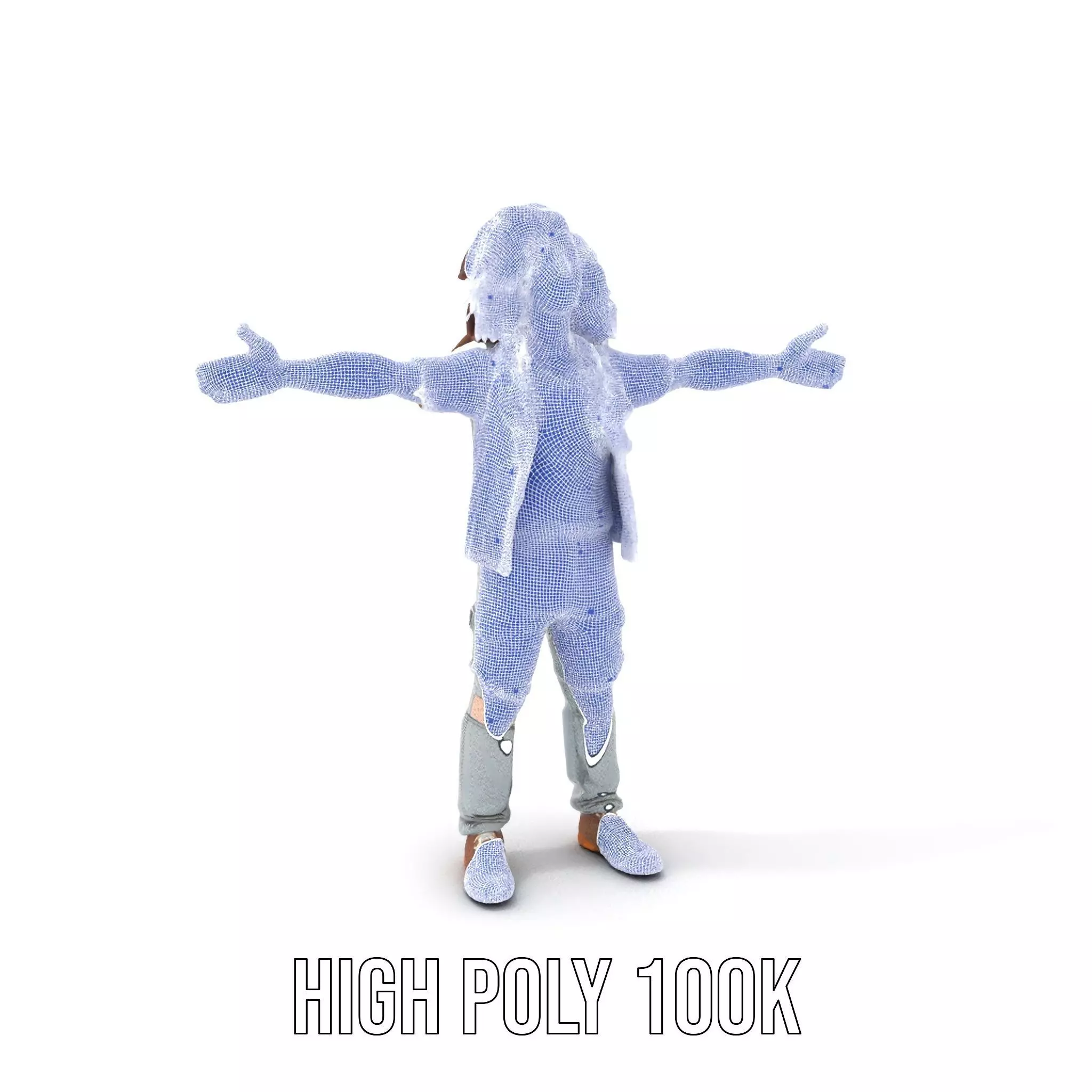 Realistic Teen Character Model Pack with Casual Outfit Low-poly 3D model_5