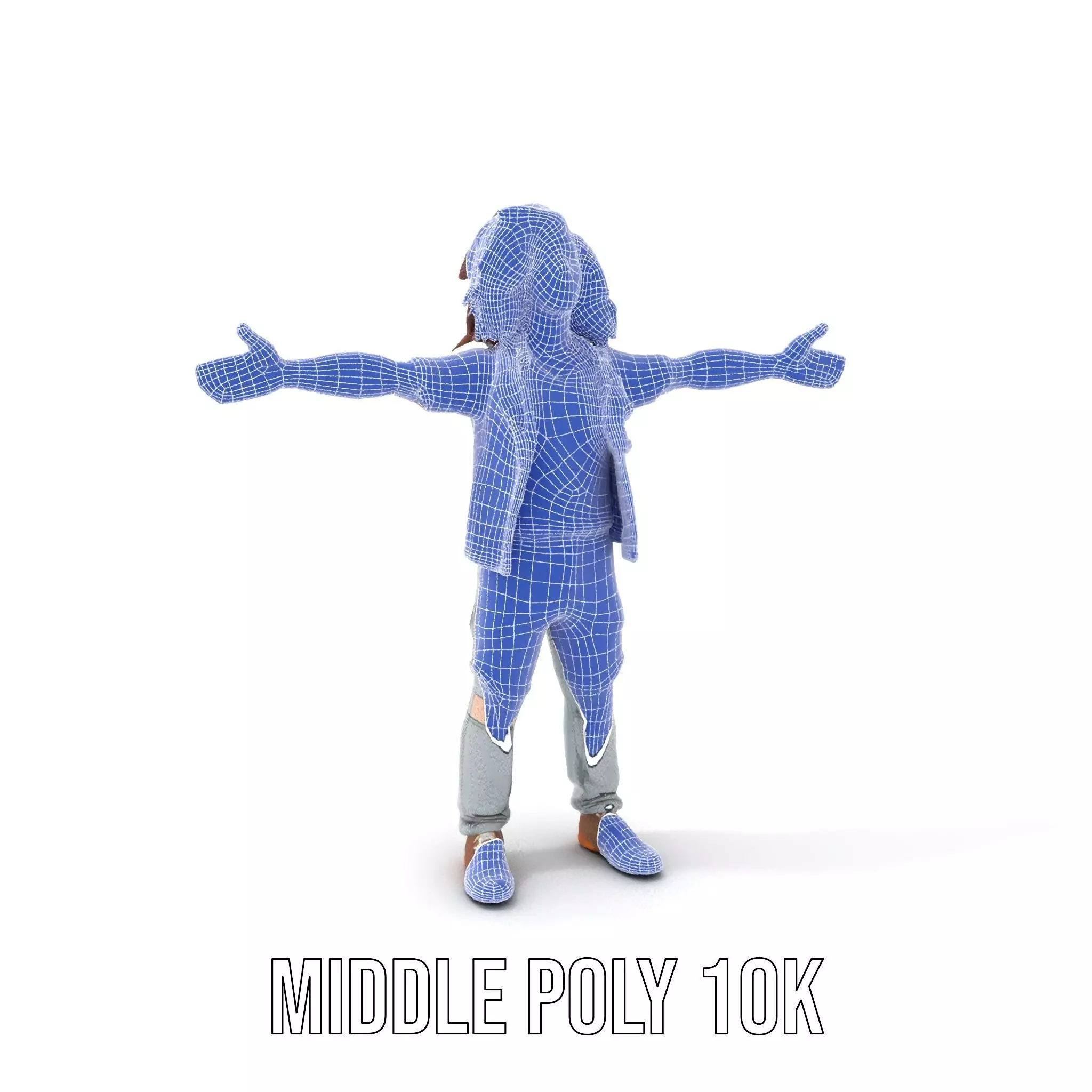 Realistic Teen Character Model Pack with Casual Outfit Low-poly 3D model_25