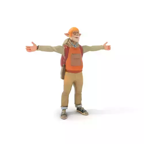 Fantasy Character Model Pack with Backpack