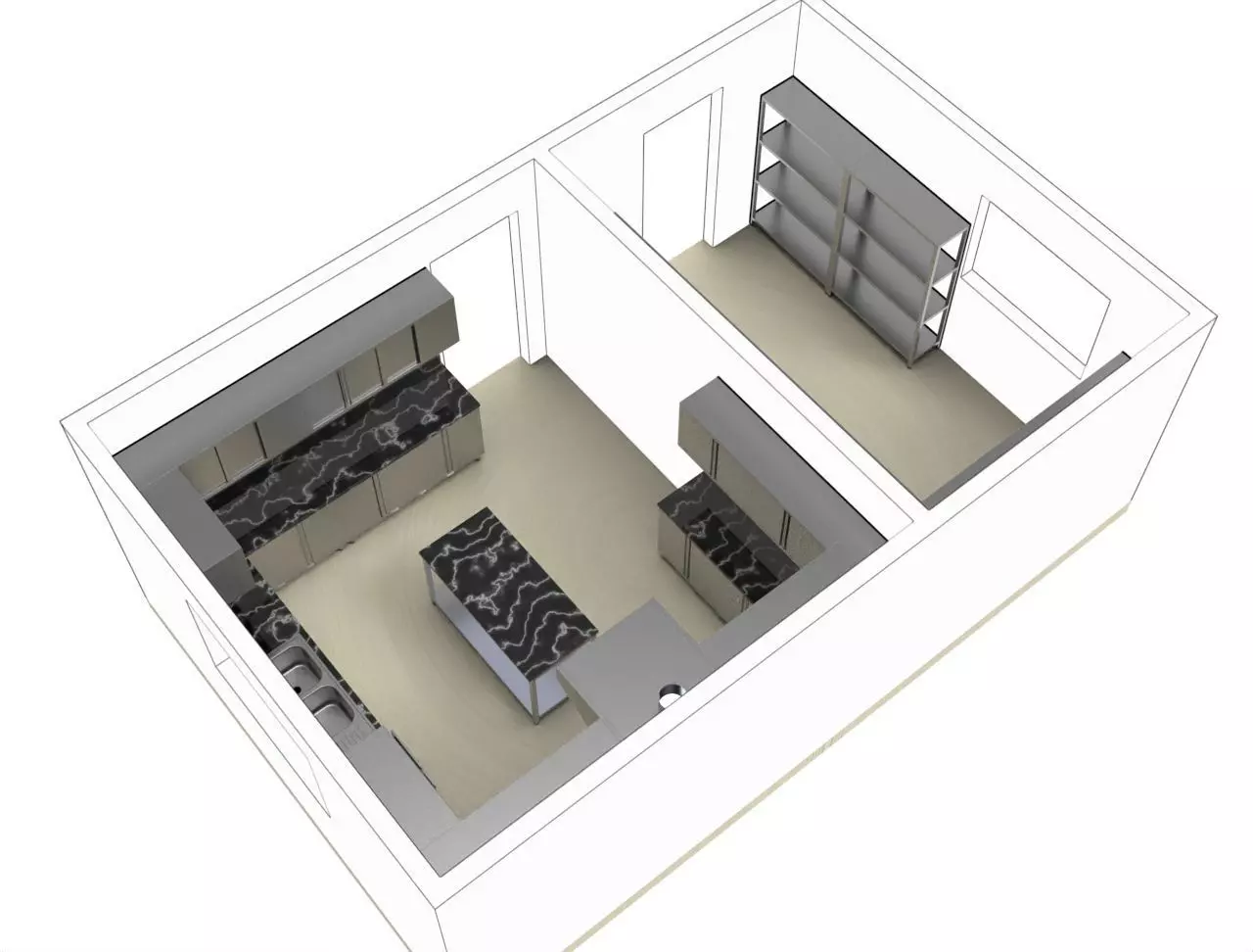 KITCHEN -STORE 5 3D model_11