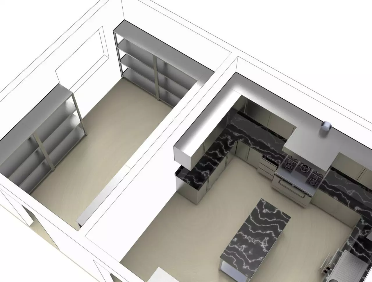 KITCHEN -STORE 5 3D model_9