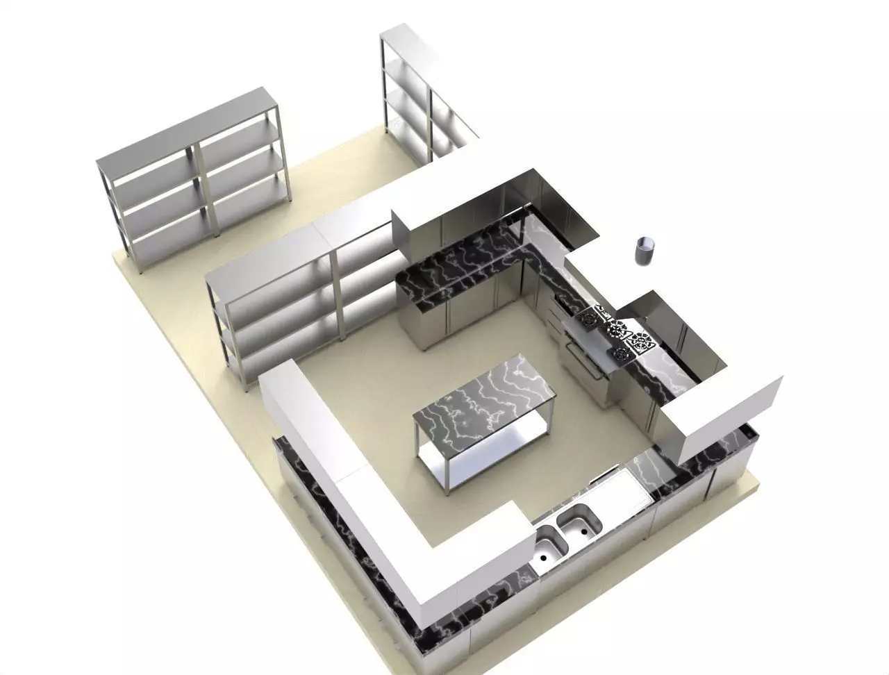 KITCHEN -STORE 5 3D model_1