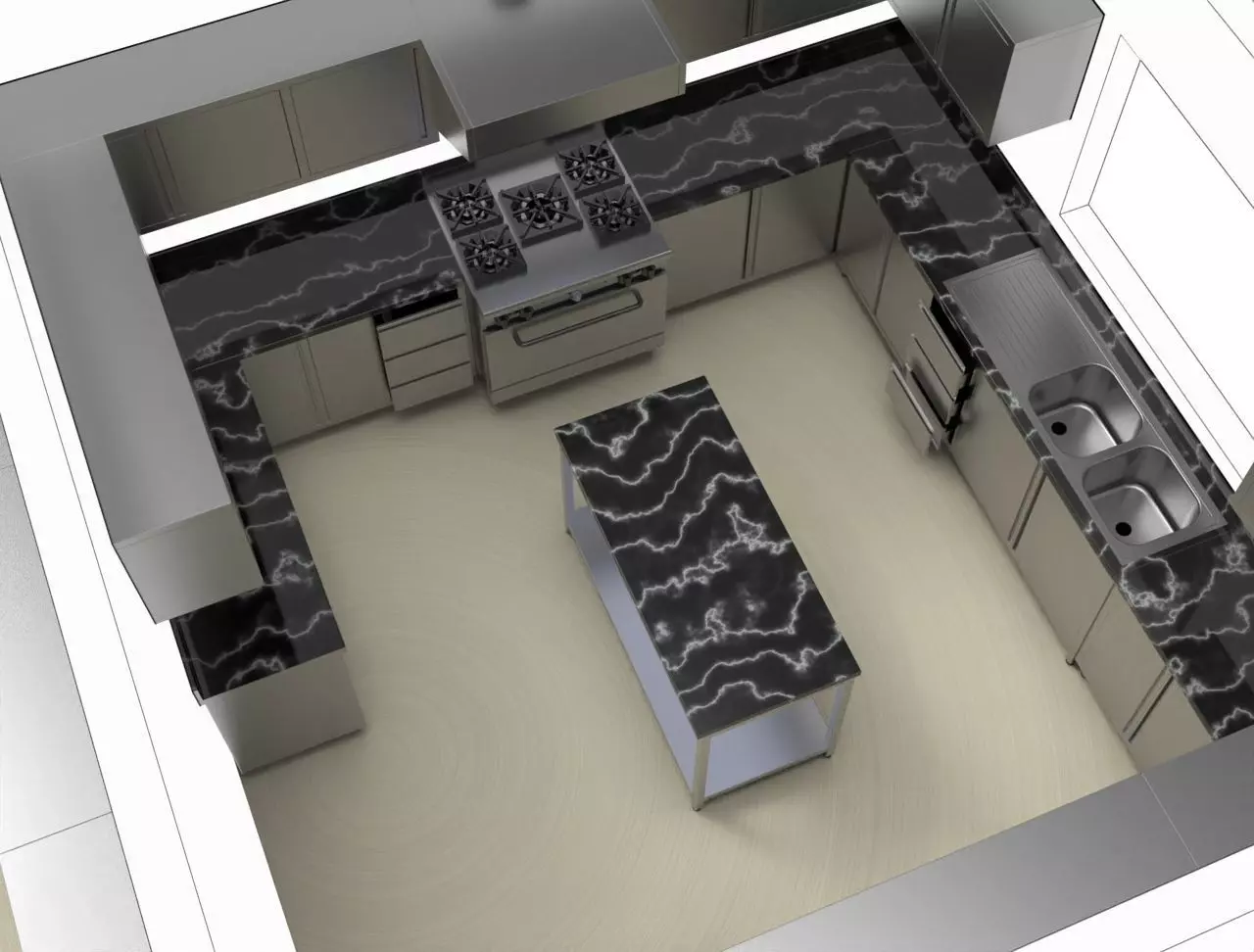 KITCHEN -STORE 5 3D model_4