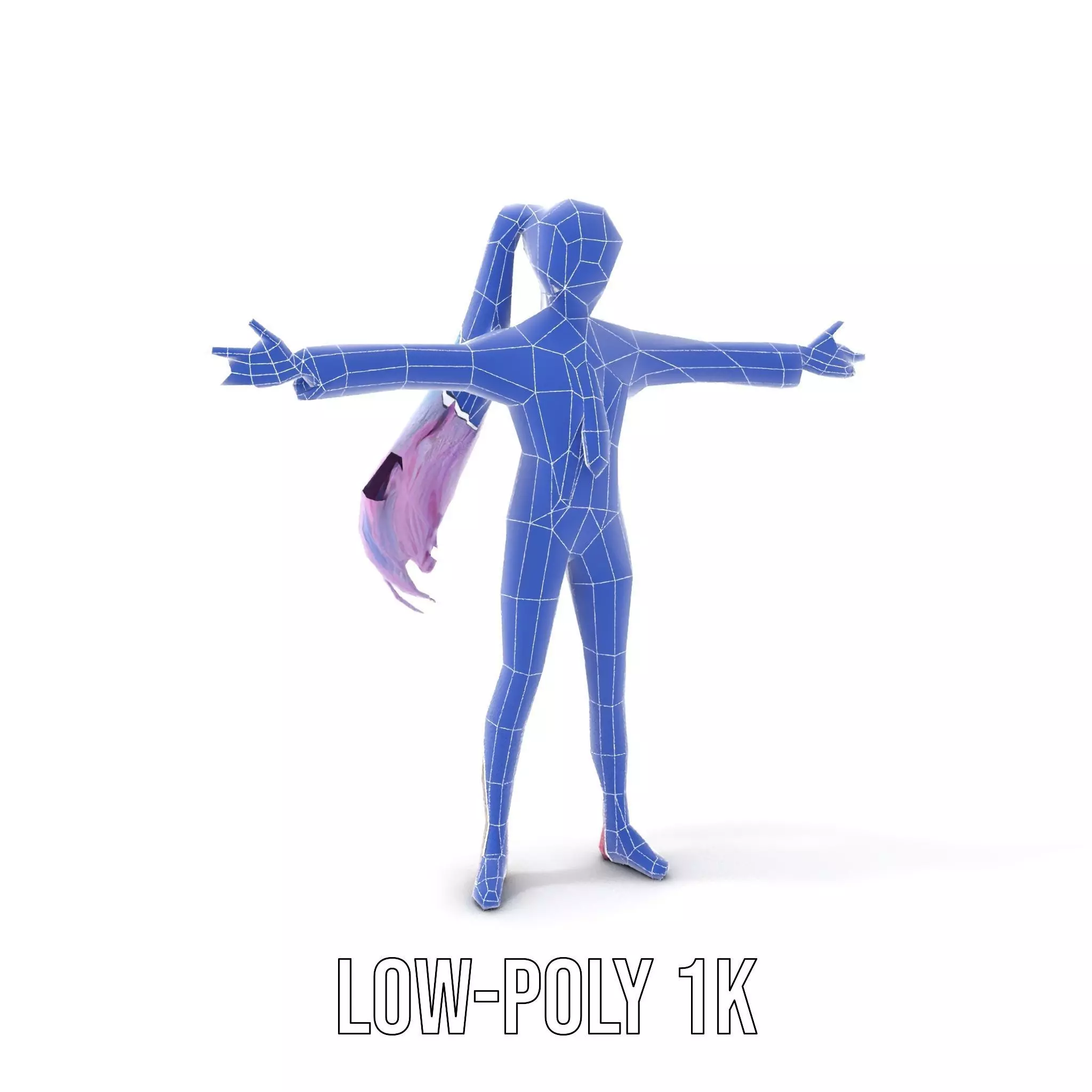 Anime Business Character Model Pack Low-poly 3D model_16