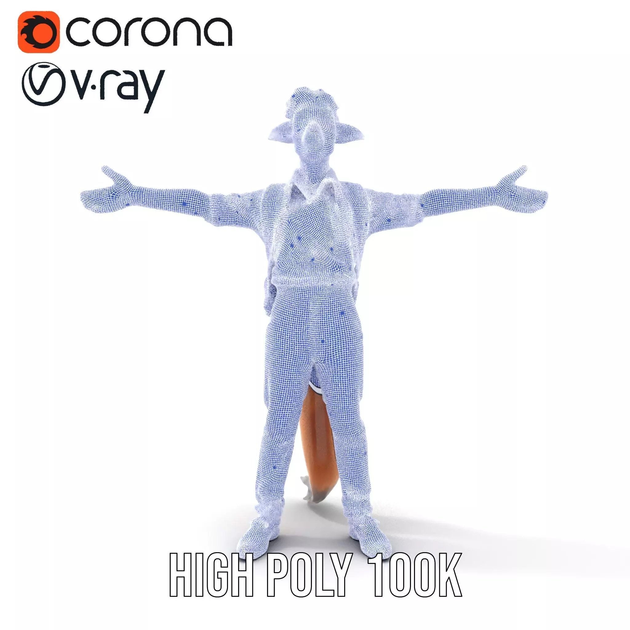 Fantasy Character Model Pack Stylized Anthropomorphic Creature Low-poly 3D model_32