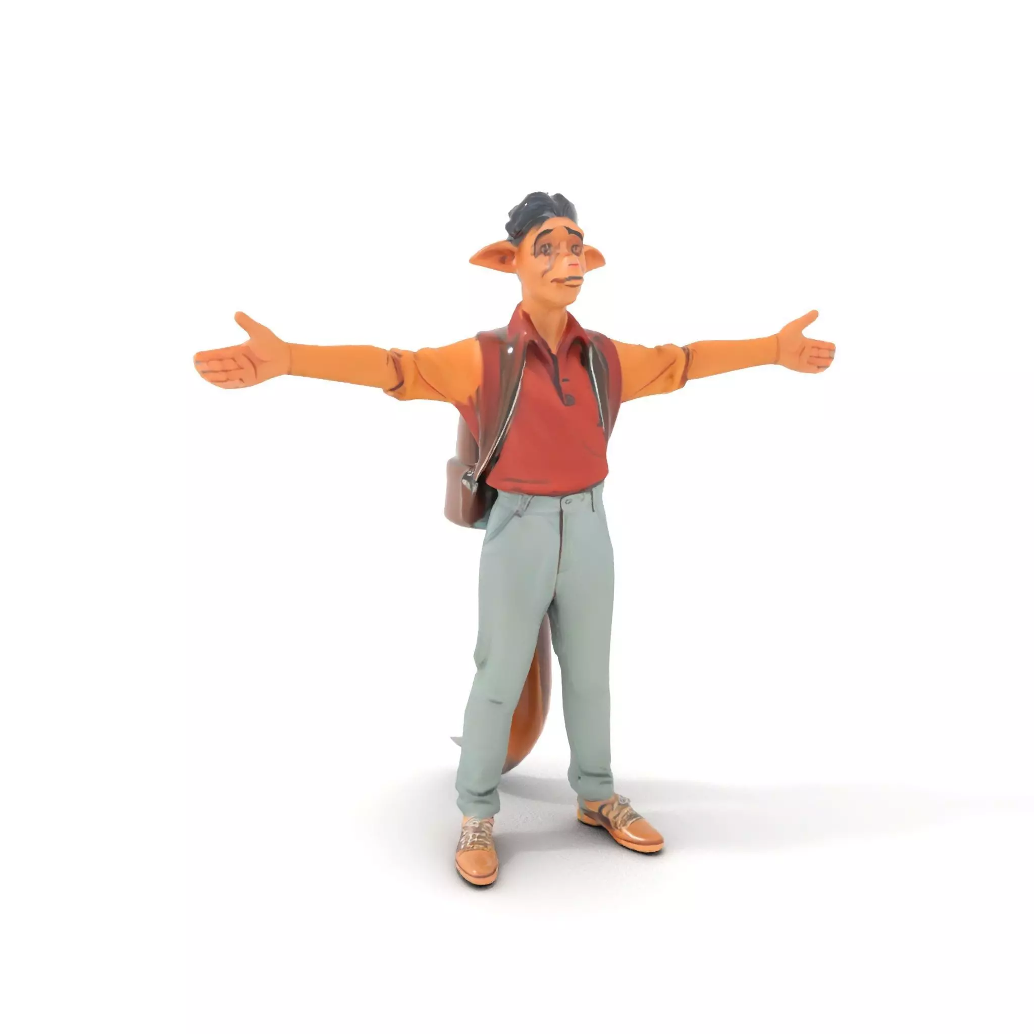 Fantasy Character Model Pack Stylized Anthropomorphic Creature Low-poly 3D model_6