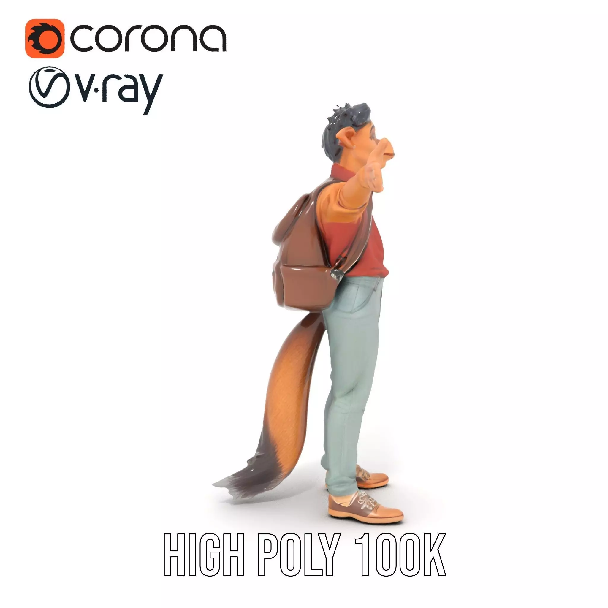 Fantasy Character Model Pack Stylized Anthropomorphic Creature Low-poly 3D model_17