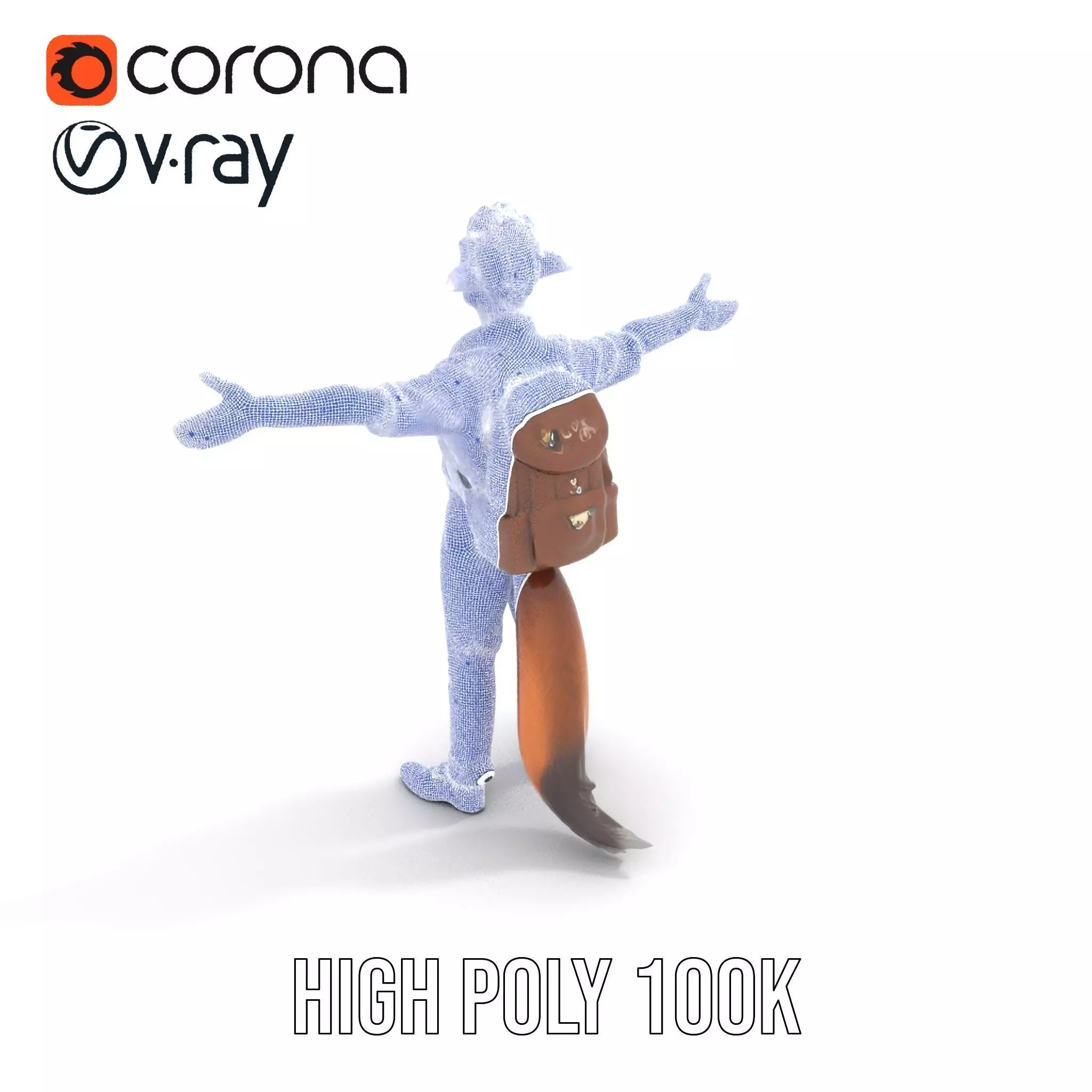 Fantasy Character Model Pack Stylized Anthropomorphic Creature Low-poly 3D model_31