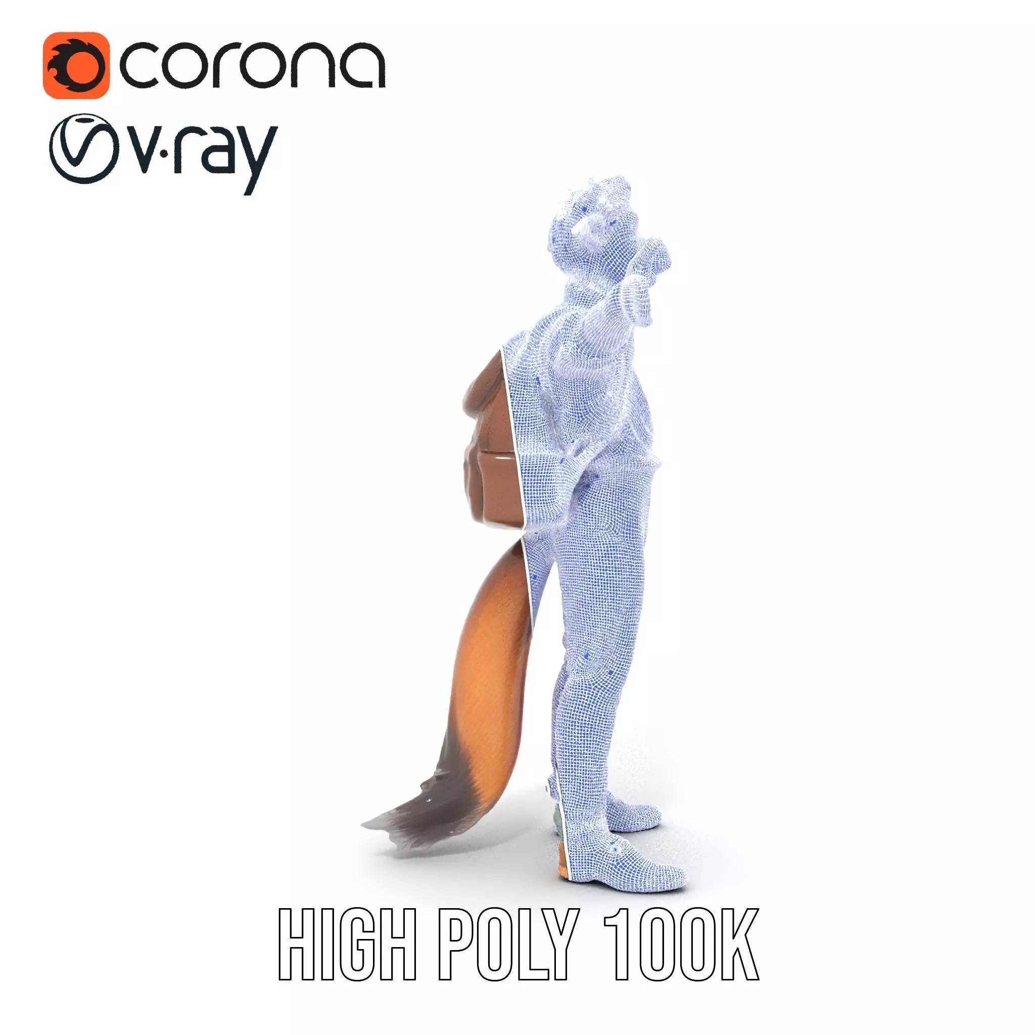 Fantasy Character Model Pack Stylized Anthropomorphic Creature Low-poly 3D model_25