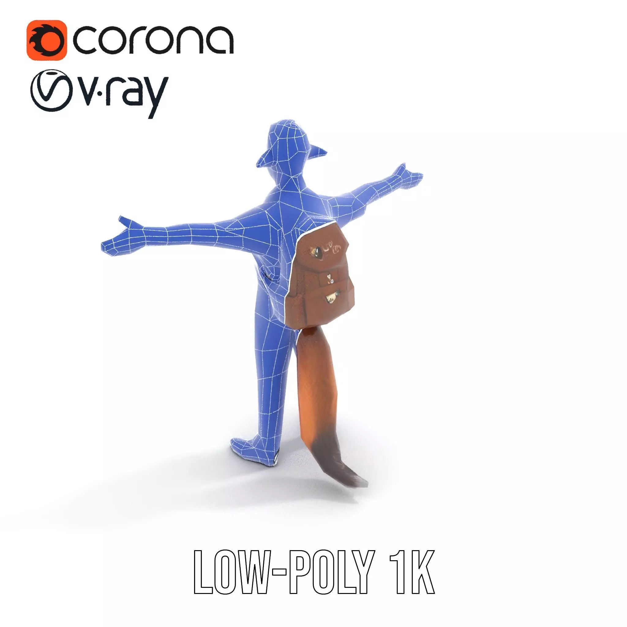 Fantasy Character Model Pack Stylized Anthropomorphic Creature Low-poly 3D model_22