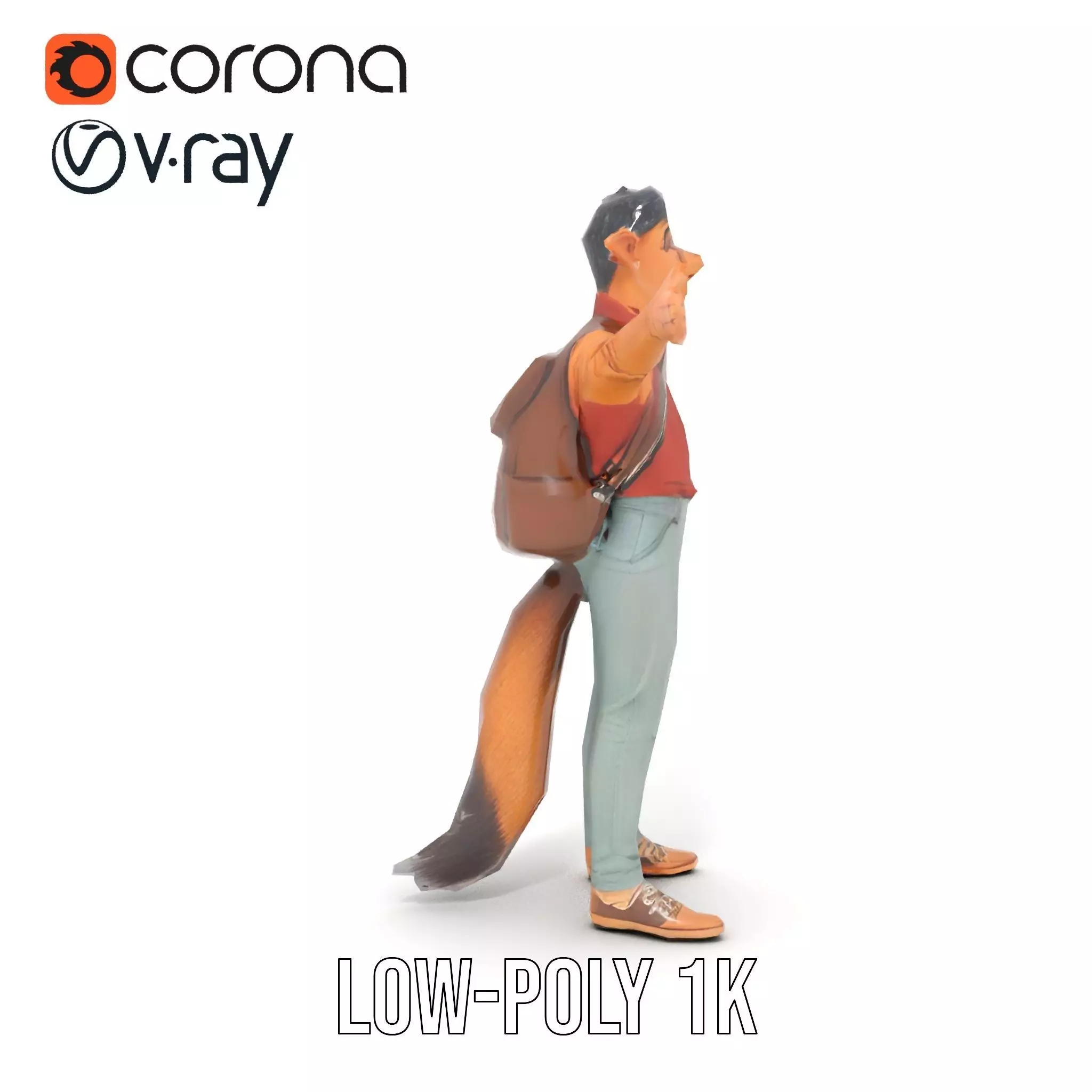 Fantasy Character Model Pack Stylized Anthropomorphic Creature Low-poly 3D model_13